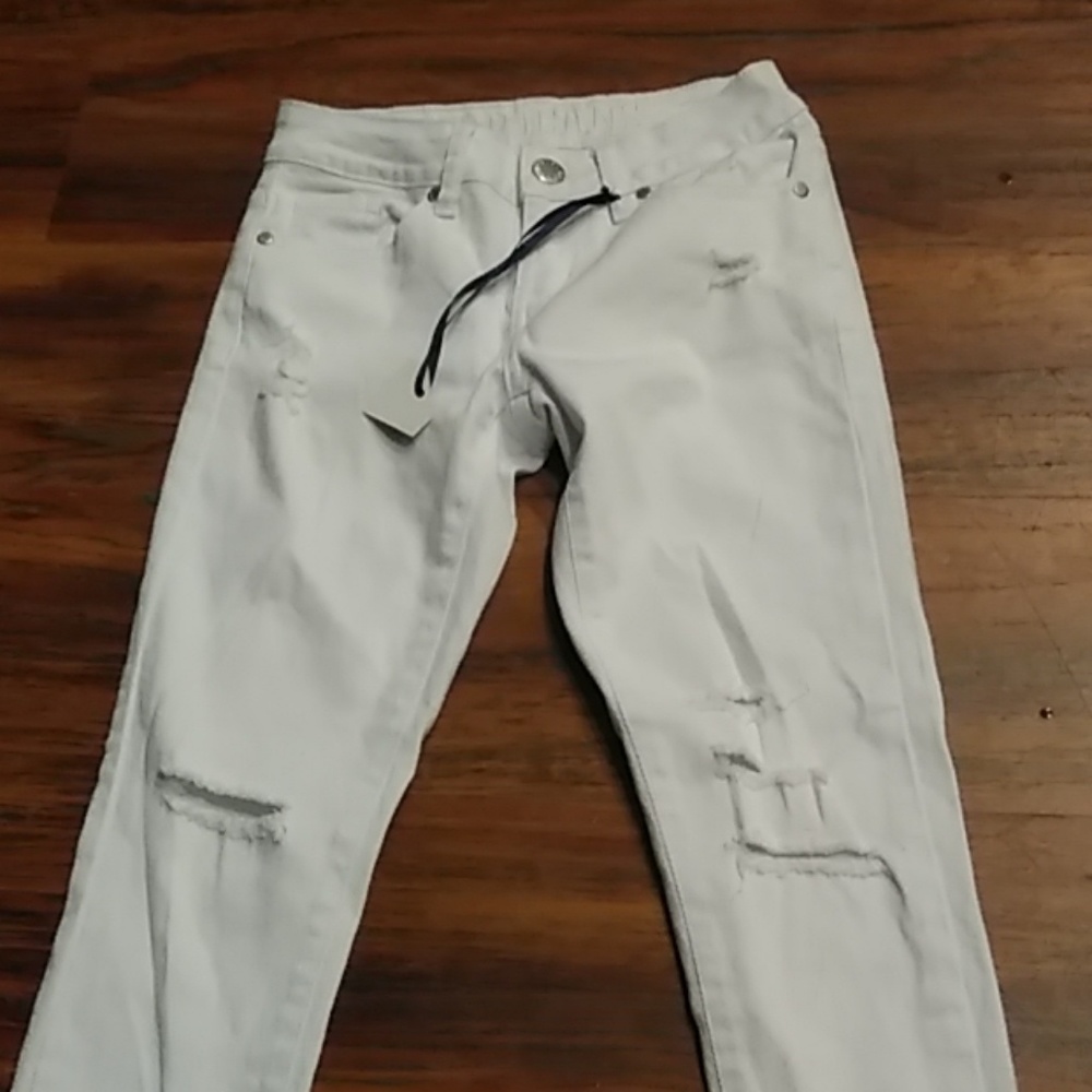 white jeans